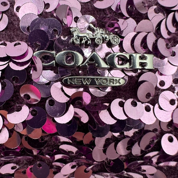 NWOT Coach Nolita Barrel Bag in purple/lilac sequins. Style J2322-CQ589 - Picture 11 of 14